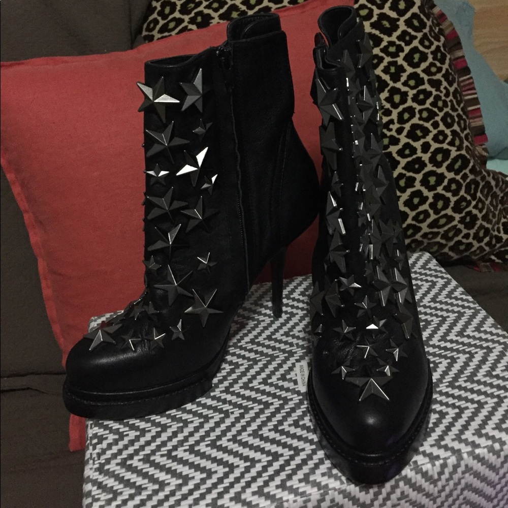 Jeffrey Campbell Star-Studded High Heel Booties